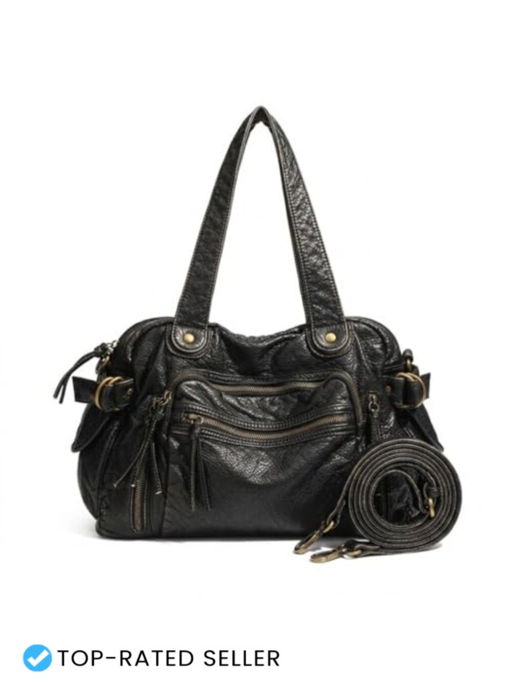 Large Hobo Bag PU Leather Tote Crossbody Shoulder Purse